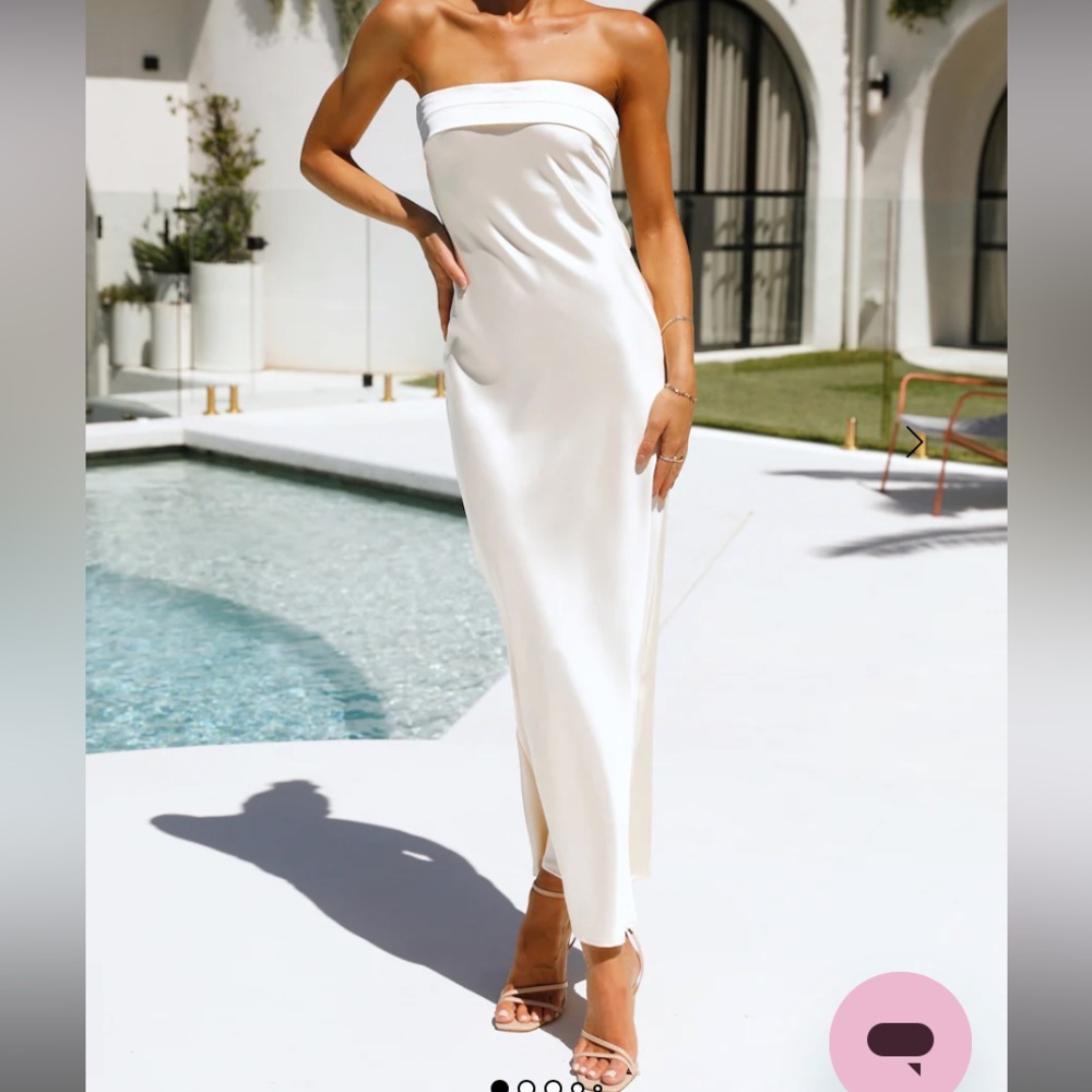 Hello Molly Cooling Calling Satin maxi dress